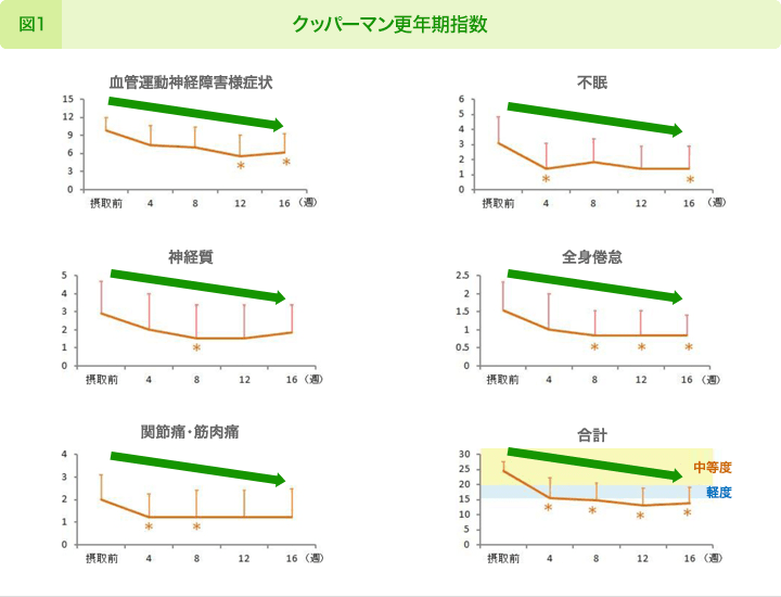 図1：クッパーマン更年期指数